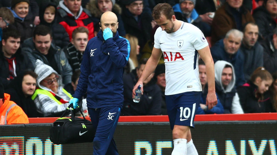 Tottenham scored four goals against Bournemouth after Harry Kane went off injured