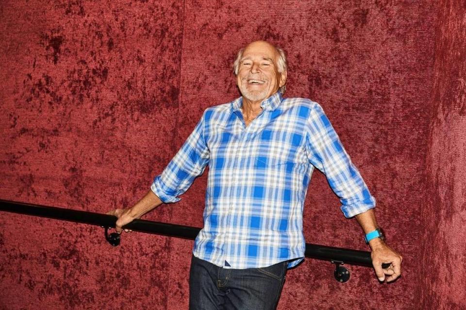Jimmy Buffett at the Marquis Theater, where ‘Escape to Margaritaville’ is scheduled to start previews Feb. 16 in New York. The The musical’s pre-Broadway runs in New Orleans, San Diego, Houston and Chicago have been well-received.