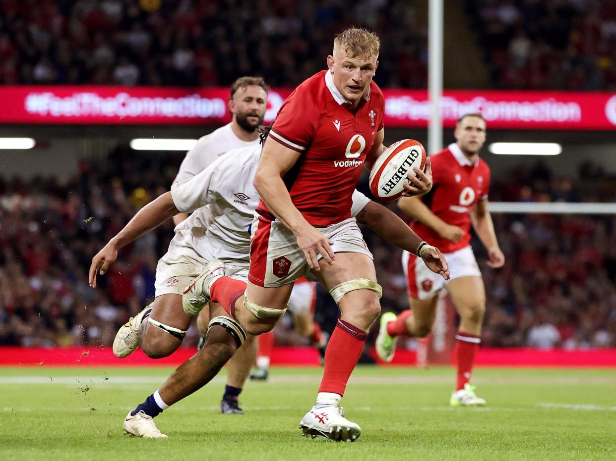 Wales’ Jac Morgan in action against England (Getty Images)