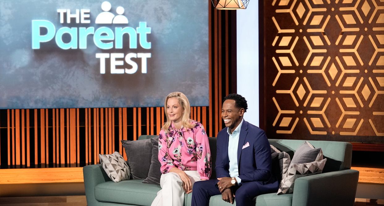 Ali Wentworth and Dr. Adolph Brown host ABC's The Parent Test, a reality show that dissects different parenting styles. (Photo: ABC/James Clark) 