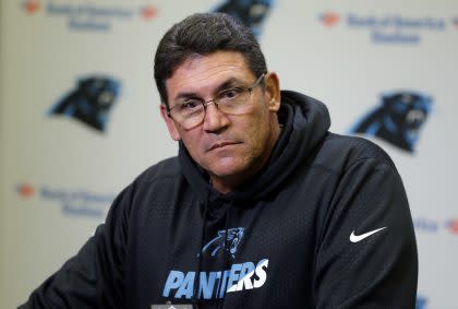 Panthers coach Ron Rivera. (AP)