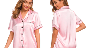 Swomog Silk Satin Pajama Set