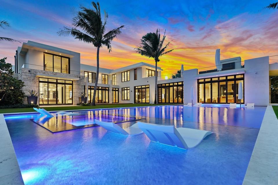 The most expensive house to ever sell in Palm Beach was developed on speculation and changed hands, furnished, in February 2021 for a recorded $122.65 million at 535 N. County Road.