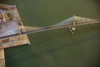 <p>La Pepa Bridge, linking Cadiz with Puerto Real, Spain. Total length is 3,092 meters (10,144 ft), constructed in September 2015. (Photo: Jassen Todorov/Caters News) </p>