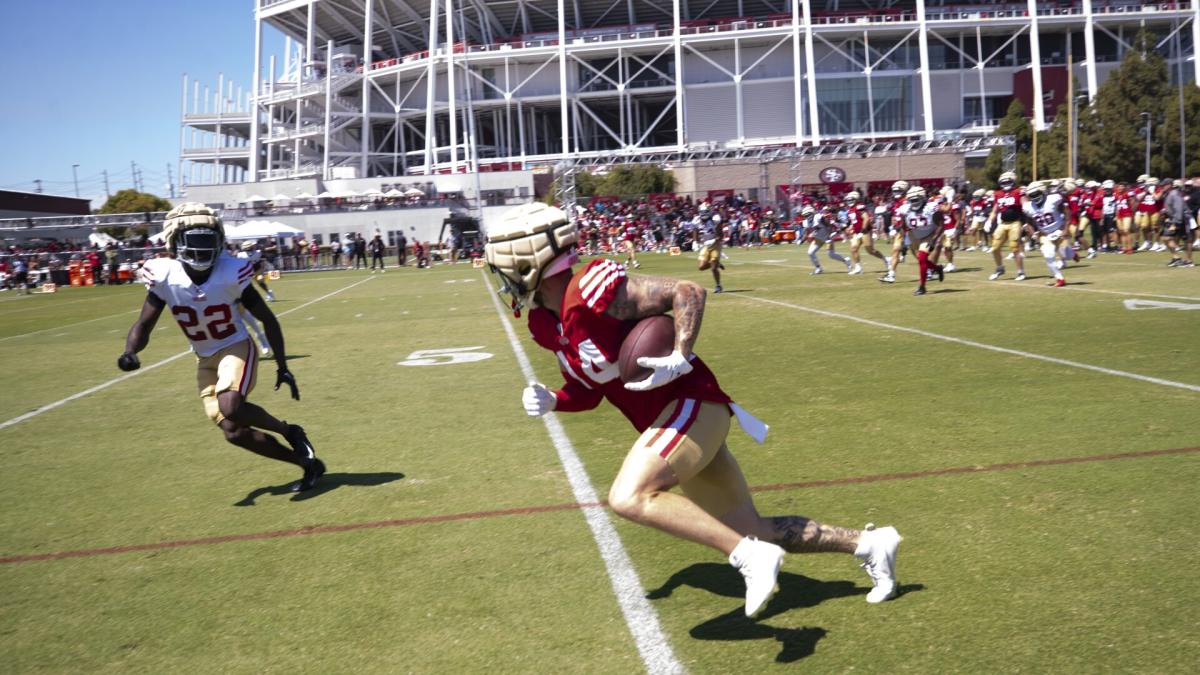 Ricky Pearsall is back at work in the 49ers’ facility