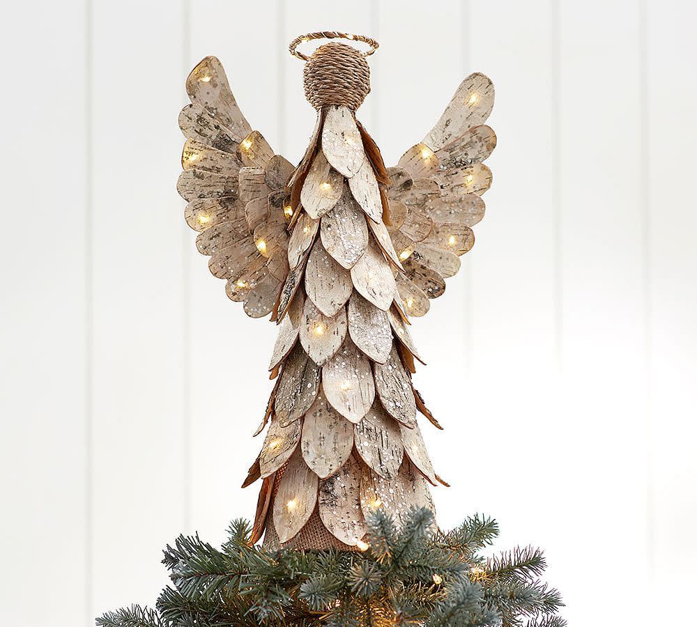 <p><a href="https://go.redirectingat.com?id=74968X1596630&url=https%3A%2F%2Fwww.potterybarn.com%2Fproducts%2Fbirch-angel-tree-topper%2F&sref=https%3A%2F%2Fwww.housebeautiful.com%2Fentertaining%2Fholidays-celebrations%2Fg45735039%2Fchristmas-tree-topper-ideas%2F" rel="nofollow noopener" target="_blank" data-ylk="slk:Shop Now;elm:context_link;itc:0;sec:content-canvas" class="link rapid-noclick-resp">Shop Now</a></p><p>Light Up Birch Angel Tree Topper</p><p>potterybarn.com</p><p>$79.00</p>