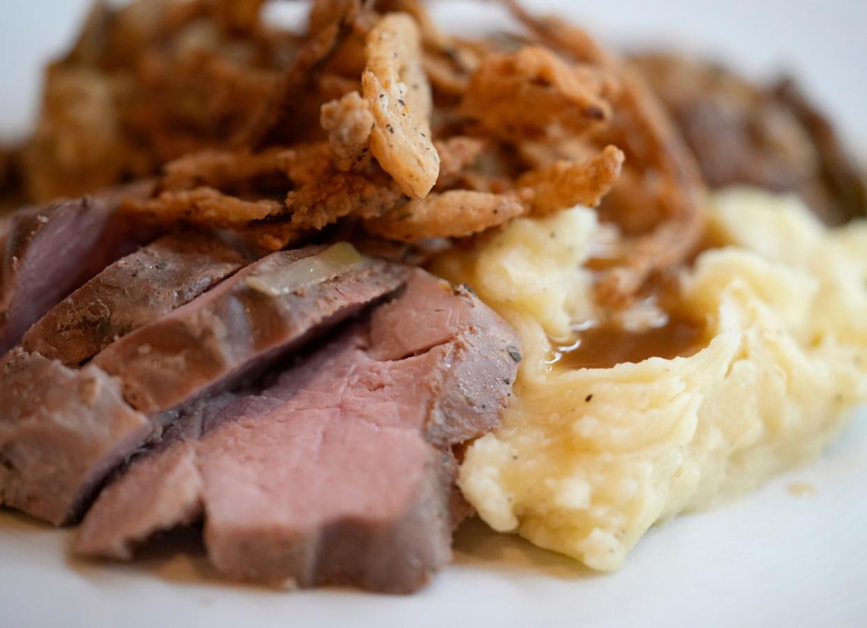 Through Saturday, Wolf's Ridge Brewing is offering a four-course Midwest Goodbye tasting menu, featuring nostalgic holiday dishes including a meat-and-potatoes entree with pork tenderloin, green bean casserole, stuffing and mashed potatoes and gravy.