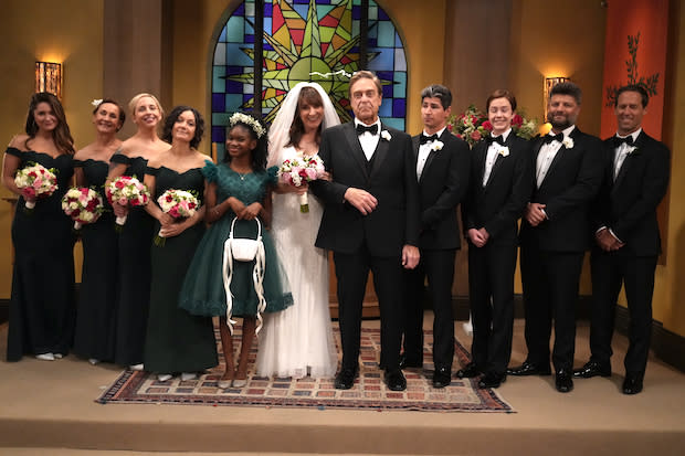 The Conners 4x04 - Dan and Louise Family Wedding Photo