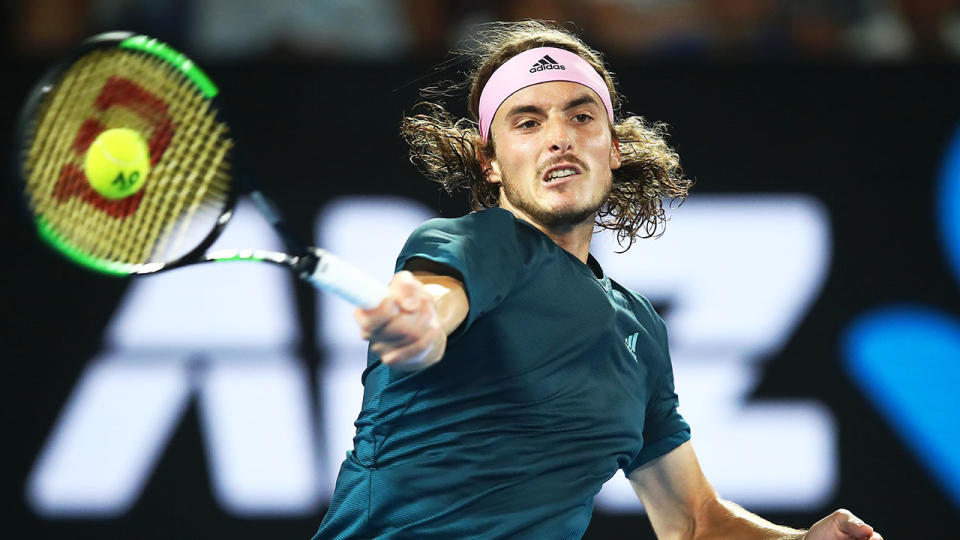 Stefanos Tsitsipas. (Photo by Julian Finney/Getty Images)