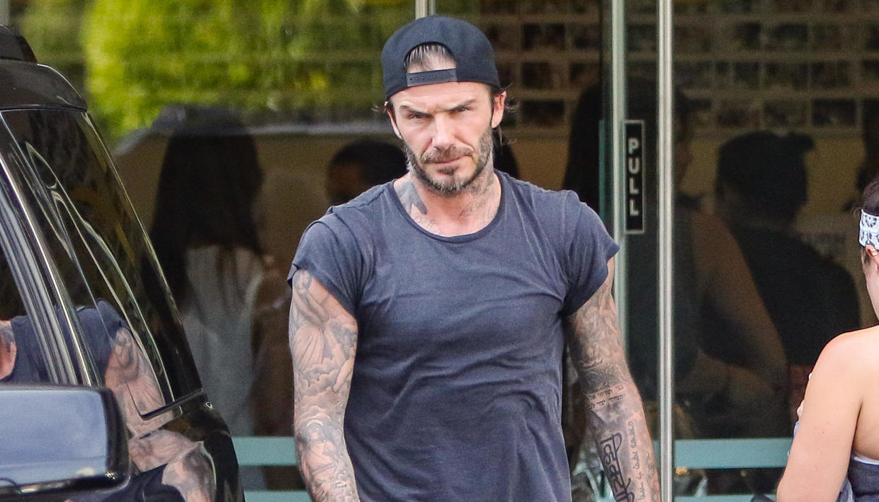  David Beckham is seen on April 11, 2017 in Los Angeles, California. 