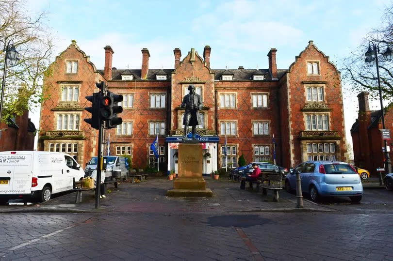 How the relocated Wedgwood statue would look outside Stoke Station