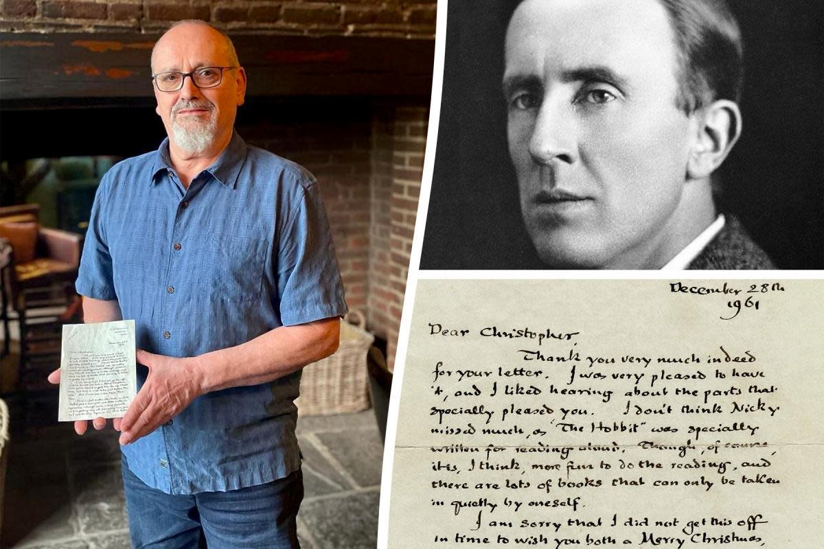 JRR Tolkien's 1961 letter to Lancashire boy sold for more than £30k at auction <i>(Image: SWNS)</i>