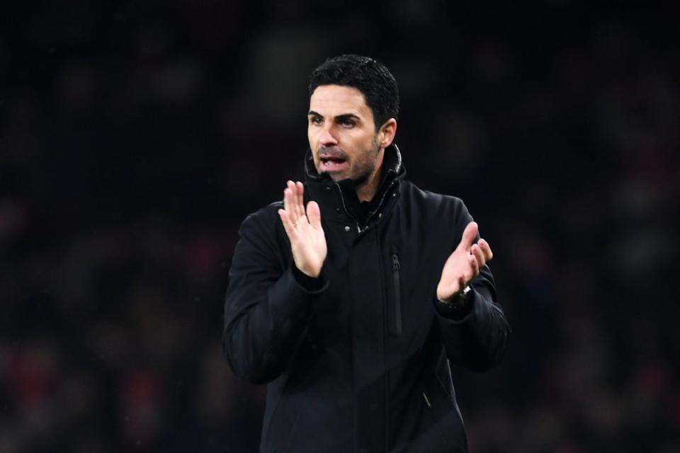 Mikel Arteta was impressed by what he saw (Arsenal FC via Getty Images)