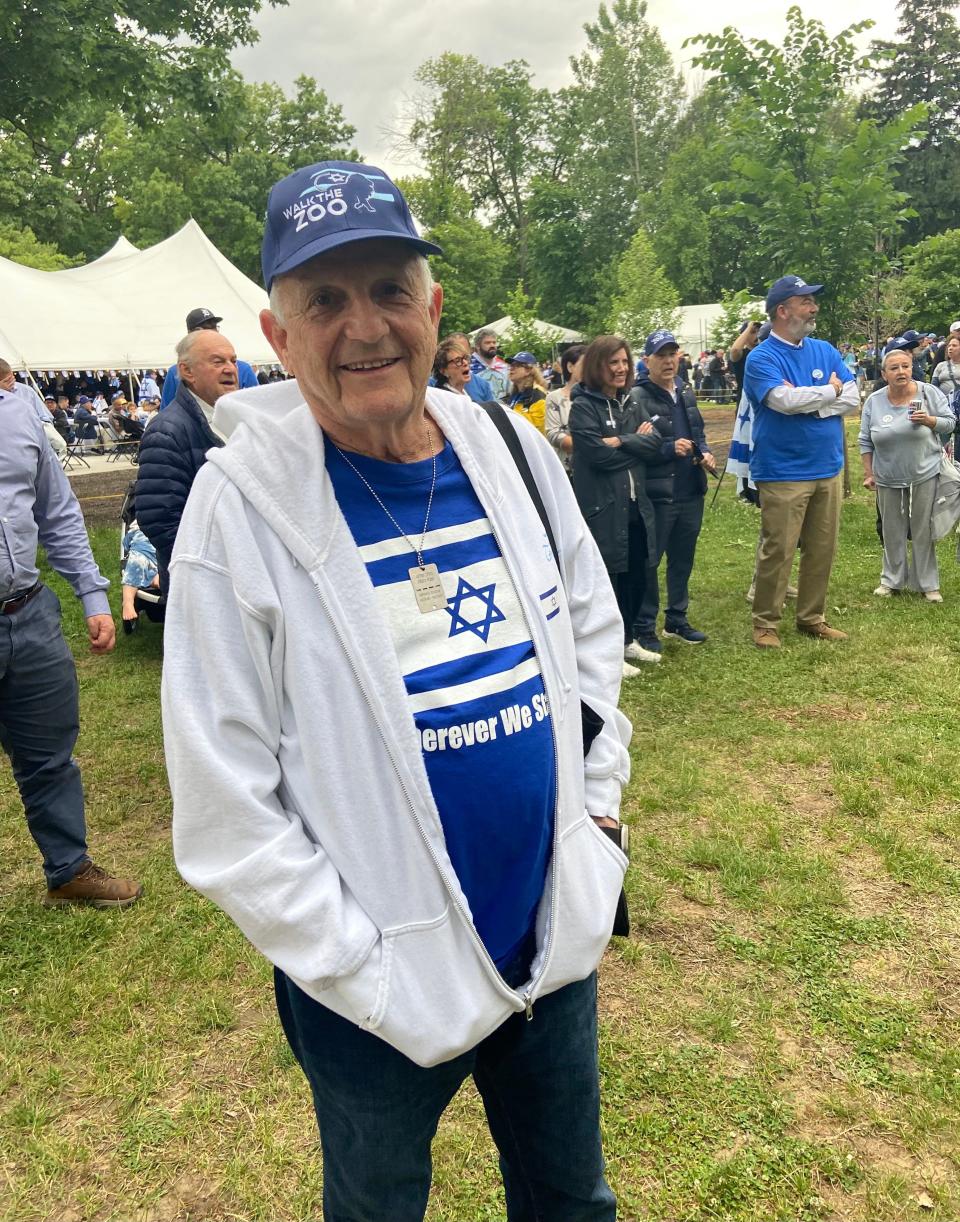 Rabbi Harold Loss, the longest serving rabbi at Michigan's largest synagogue, Temple Israel, of West Bloomfield, was one of about 1,500 people who attended on May 28, 2024, the 