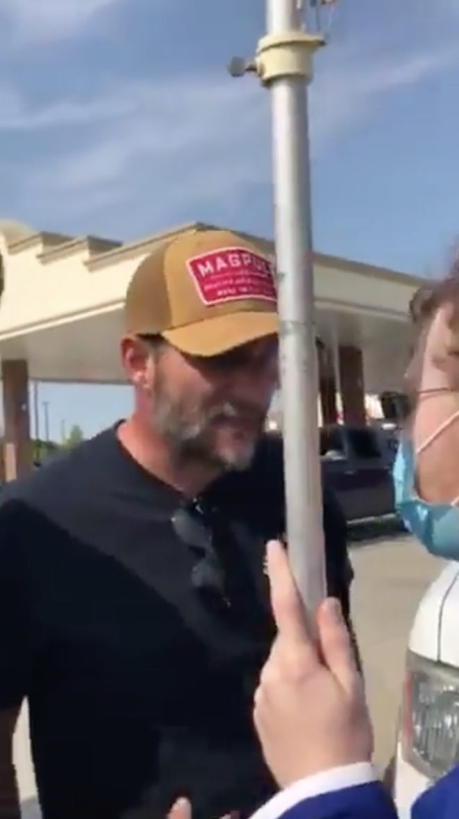 Jason Lata assaulted an anti-Trump protester in Denton Texas (City of Denton Police Department )
