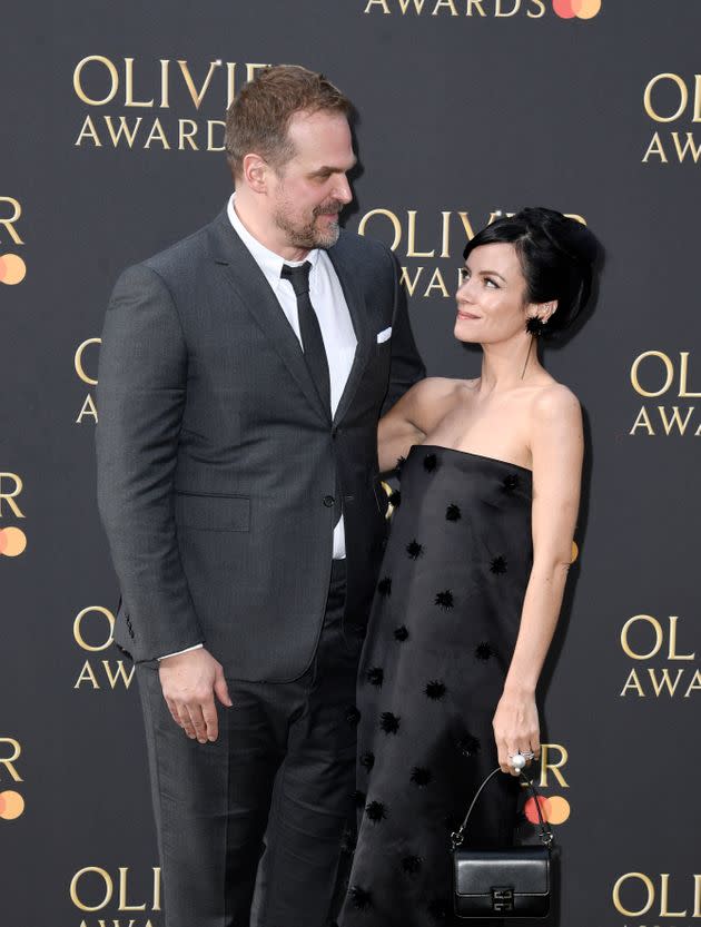 David and Lily attending this year's Olivier Awards (Photo: Gareth Cattermole via Getty Images)