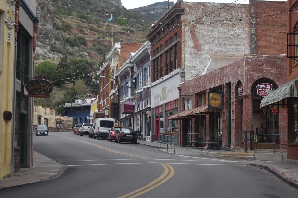 Bisbee's historic main street in old Bisbee.