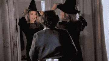 Jessica Lange in "American Horror Story: Coven" saying "who's the baddest witch in town"