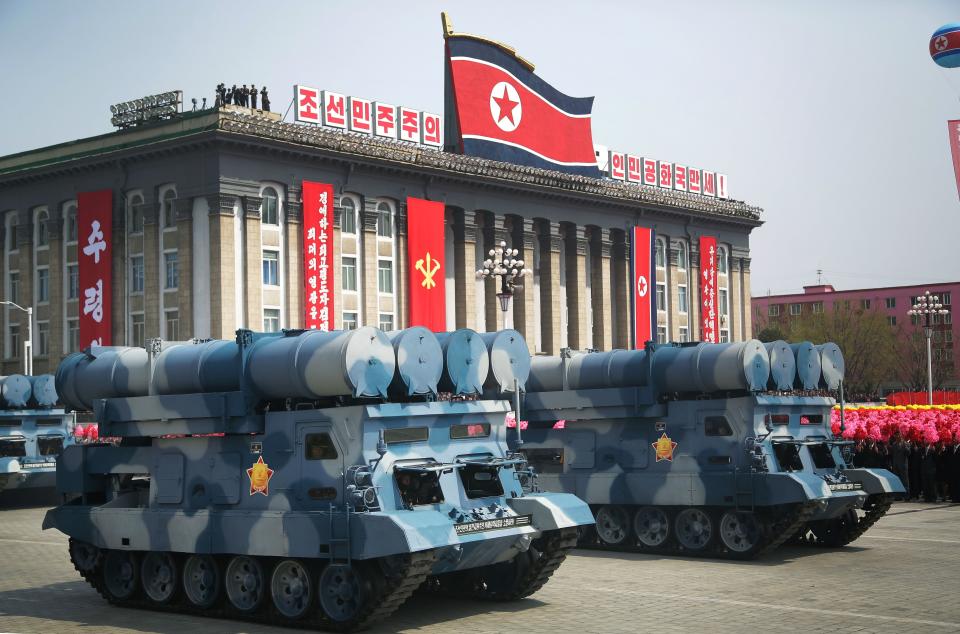 A North Korean military parade (Rex)