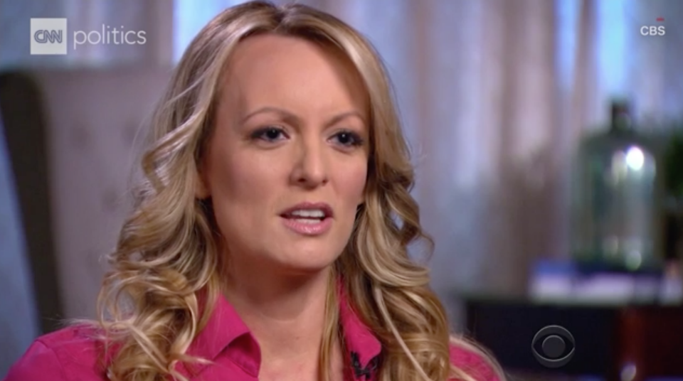 Stormy's pupils during her bombshell interview have come under scrutiny. Photo: CNN