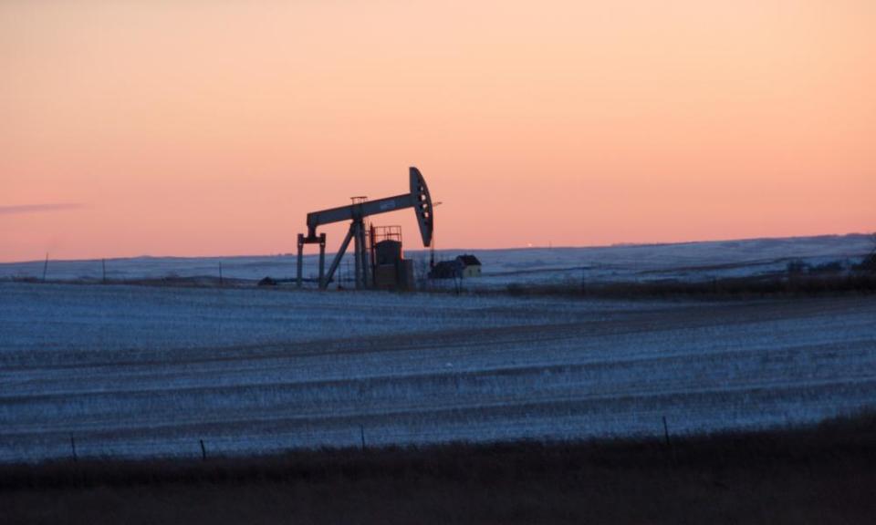 An oil well in Michigan