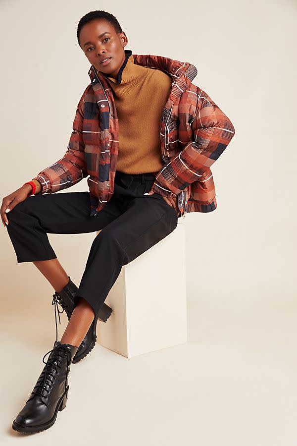 Amelia Plaid Puffer Jacket