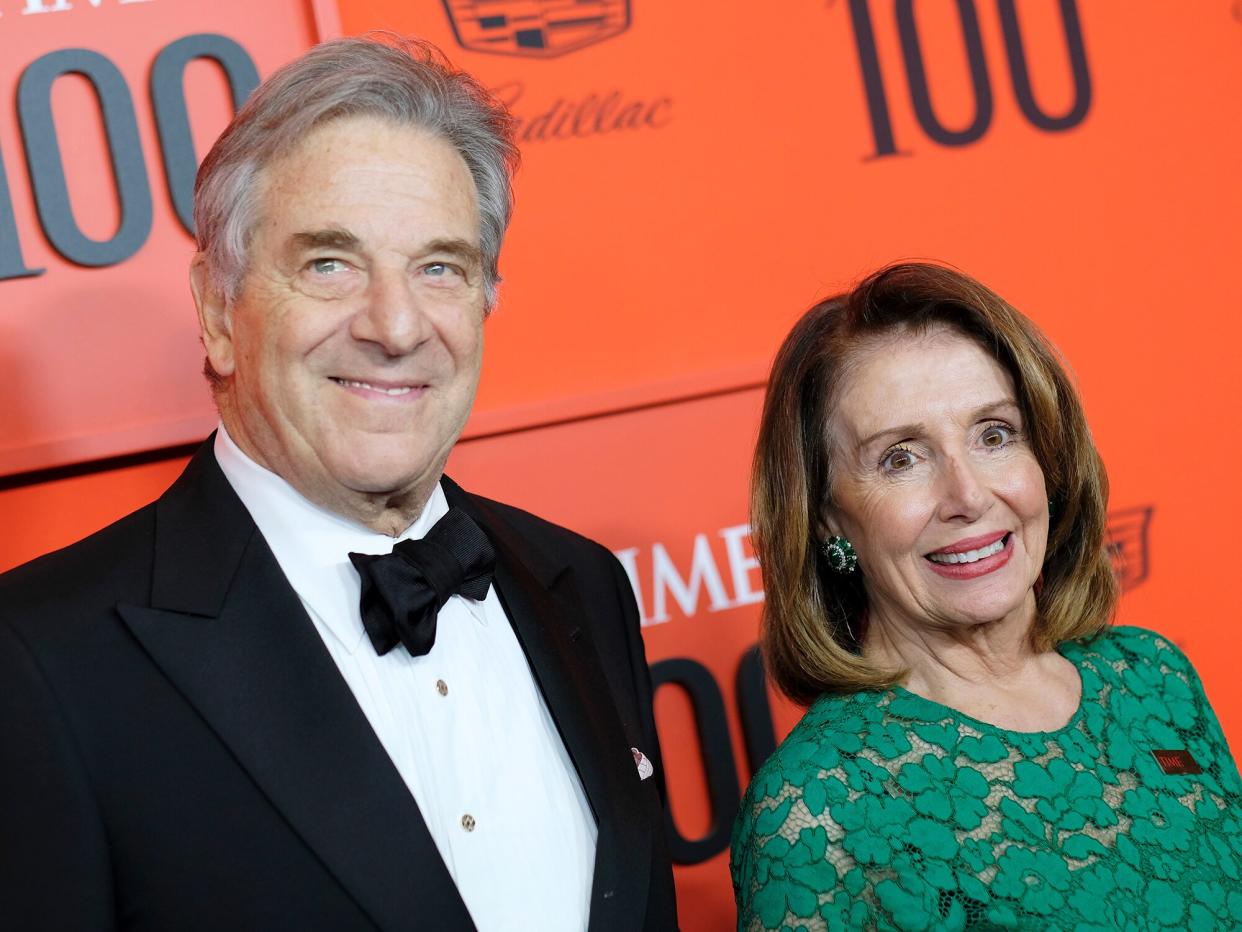 Paul Pelosi and Nancy Pelosi attend the TIME 100 Gala Red Carpet at Jazz at Lincoln Center on April 23, 2019 in New York City