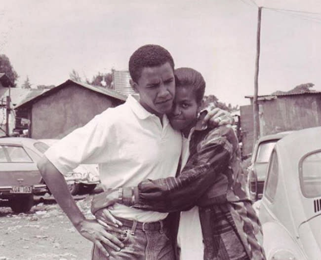 Barack’s reaction to Michelle Obama’s DNC speech is #relationshipgoals