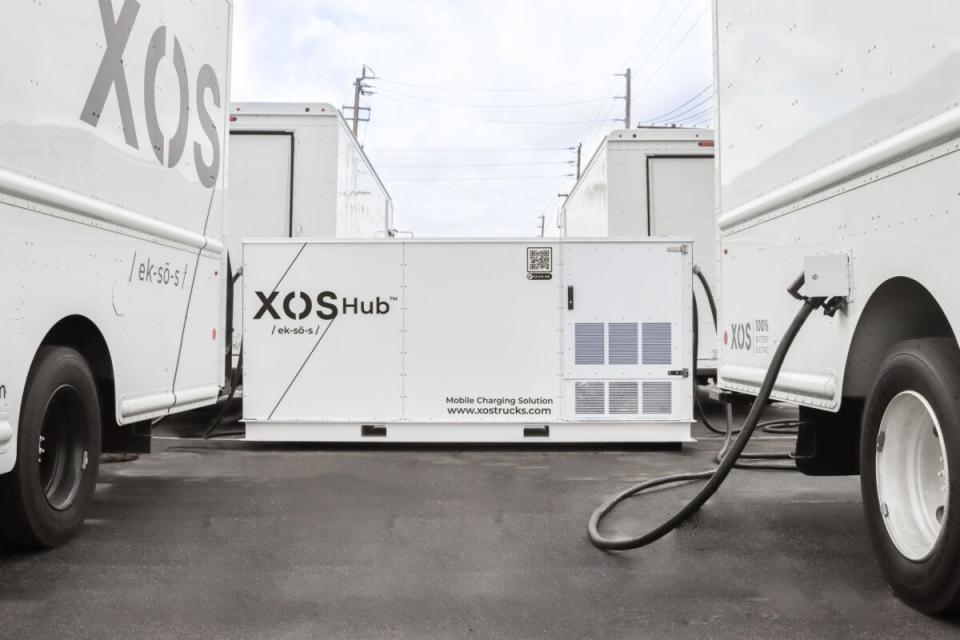 Xos unveiled its new mobile charging system and has an order for two units from Xcel Energy. (Photo: Xos)