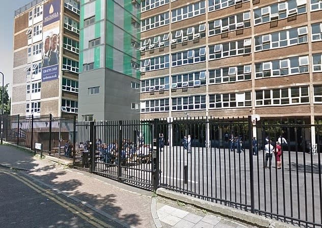 The Michaela Community School promises a 'private school ethos with no fees' on its website (Google Street View)