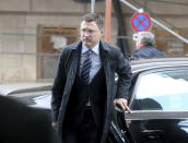 Russia's Minister of Energy Alexander Novak arrives for an informal meeting of oil ministers of the Organization of Petroleum Exporting Countries, OPEC, at the OPEC headquarters in Vienna, Austria, Wednesday, March 4, 2020. (AP Photo/Roland Zak)