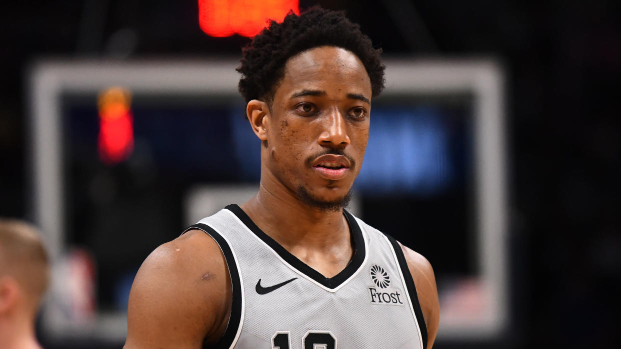 San Antonio Spurs guard DeMar DeRozan had no idea what to expect upon being drafted by the Toronto Raptors in 2009. (Ron Chenoy-USA TODAY Sports)