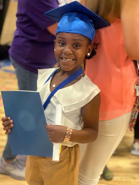 PHOTO: Taylor told 'GMA' she was excited to graduate and is looking forward to the first grade. (Courtesy of DeLexus Sims)