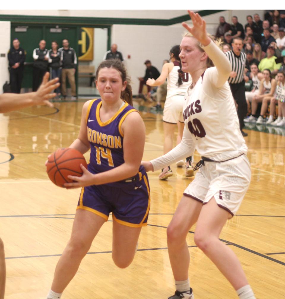 Bronson's Brealyn Lasky earned Big 8 All Conference First Team honors this season