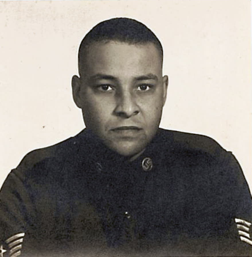 This photo provided by Gary Fields shows his father Willie "Bill" Mount Jr., who served in the 87th Air Force squadron. The squadron’s job was to intercept Russian bombers loaded with nuclear bombs if they tried to attack the United States. (AP Photo)