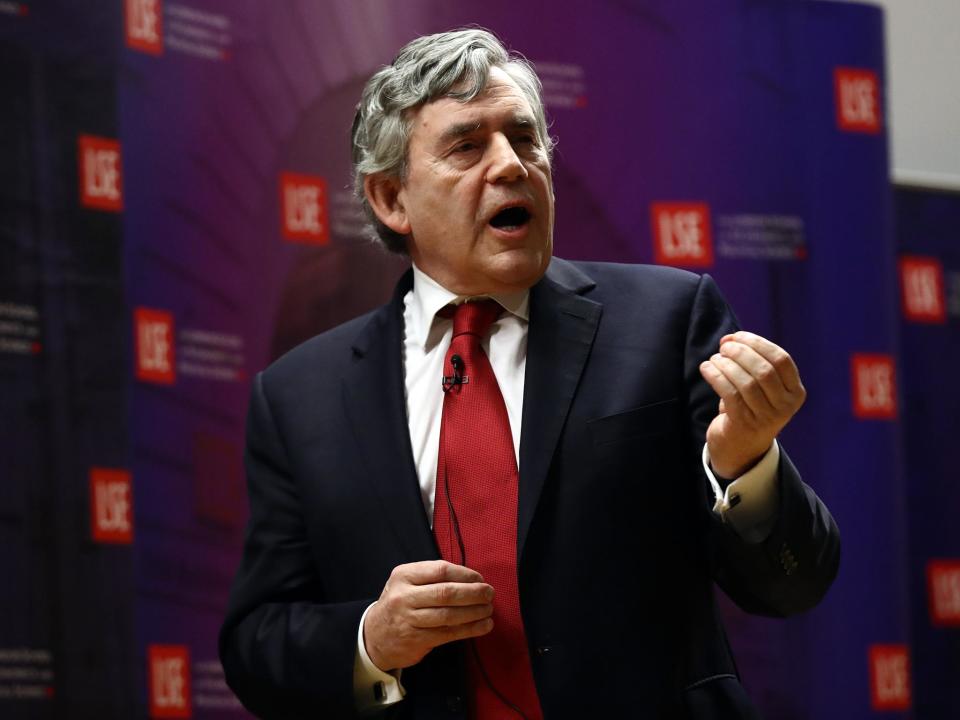 Now Gordon Brown has entered the fray with ideas about registering workers and saying that those who do not find work should return home: Getty