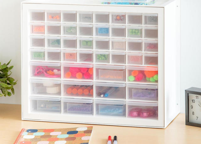 Plastic Storage Cabinet With Doors and Shelves –