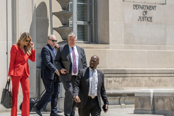 Trump lawyers meet with DOJ officials as part of investigation into secret documents (Nathan Howard/Bloomberg via Getty Images)