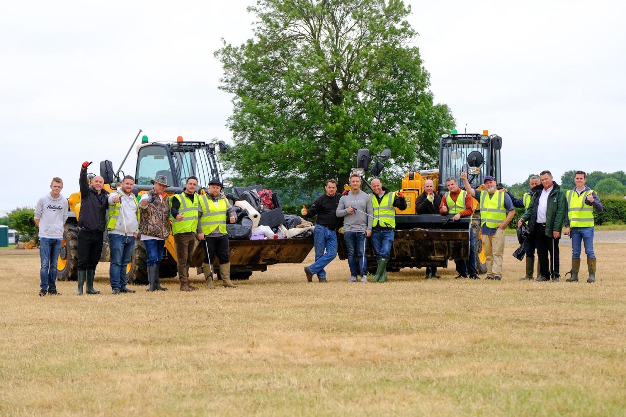 On Friday many of the travellers have began tidying the site after the event, with dozens offering to litter pick both inside and along the roads around the Rutland showground (swns)