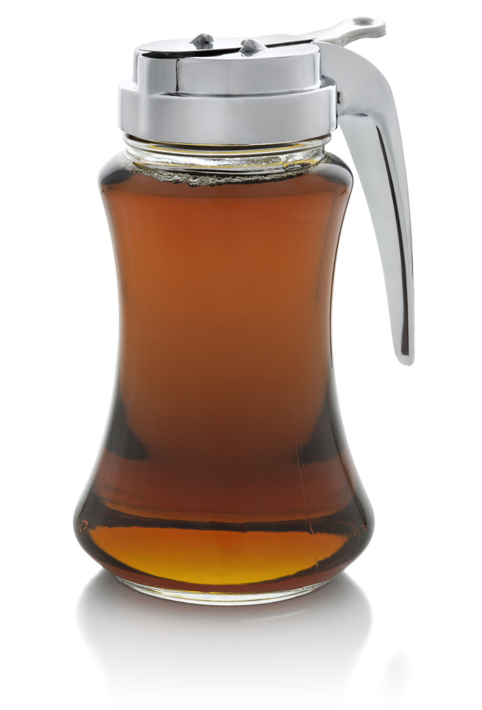 A jar of syrup