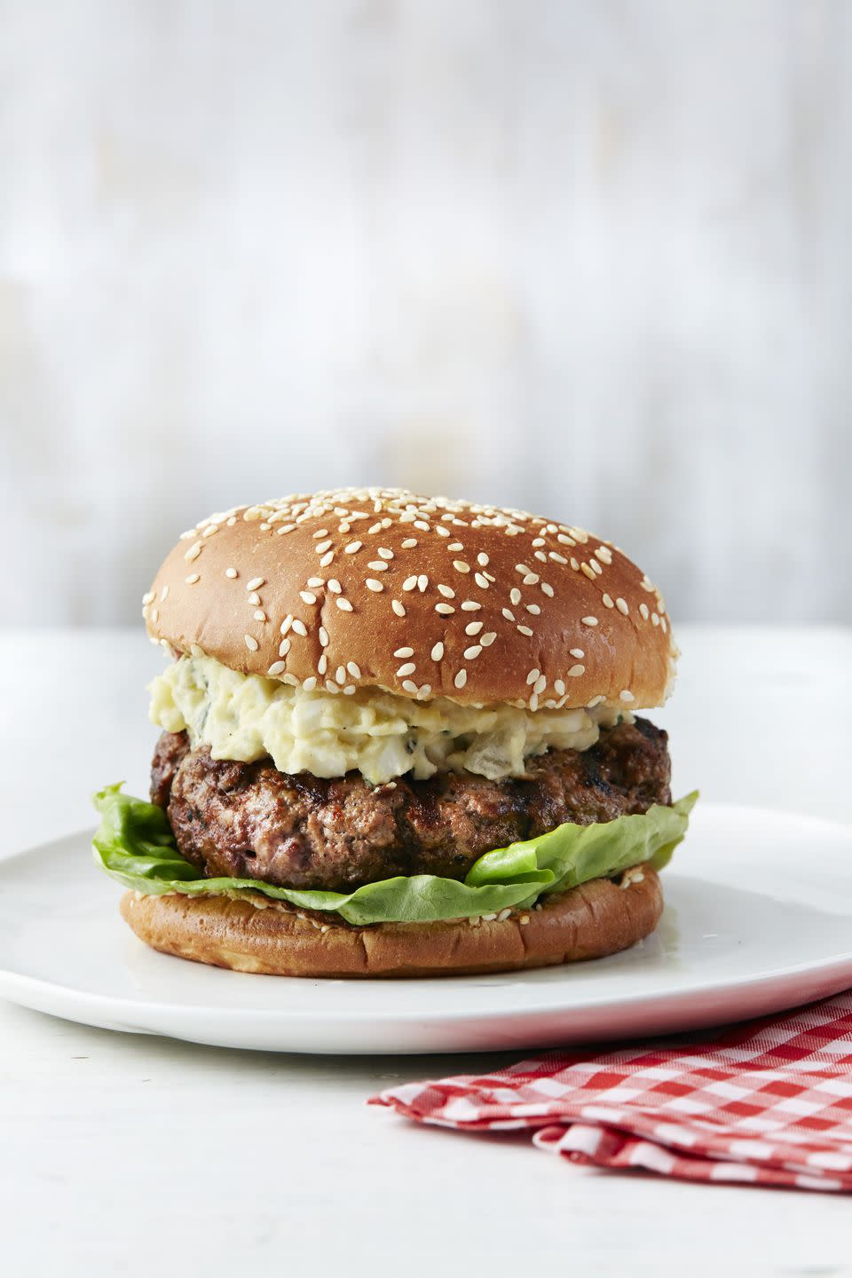 <p>Texas is all about the beef, especially smoked brisket flavored simply with a blend of paprika, garlic powder, salt, and pepper. Make juicy hamburgers by grinding up brisket, then sprinkling the patties with the traditional spice mix.</p><p><strong><a rel="nofollow noopener" href="https://www.womansday.com/food-recipes/recipes/a50527/texas-brisket-burger-recipe-wdy0615/" target="_blank" data-ylk="slk:Get the recipe.;elm:context_link;itc:0;sec:content-canvas" class="link ">Get the recipe. </a></strong></p>