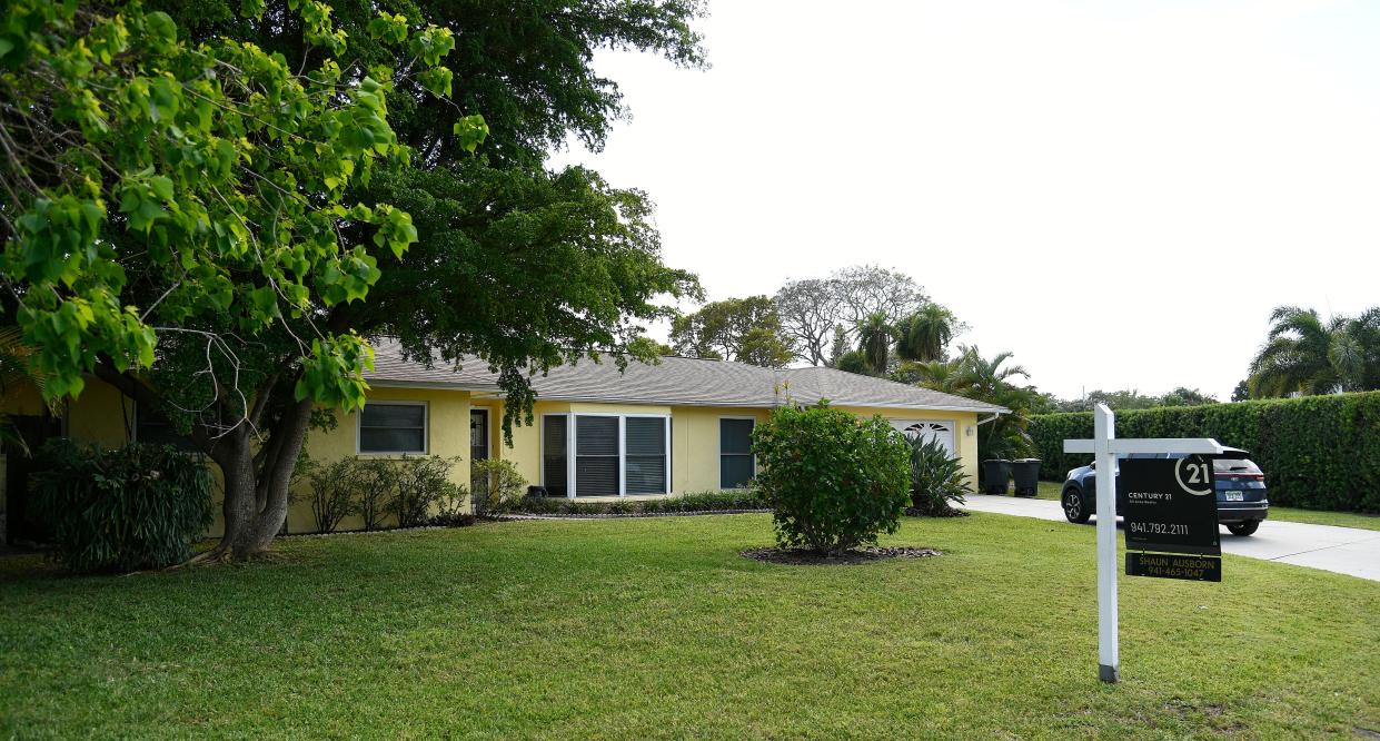 A house for sale in Bradenton, Florida, is shown in May. Prices continue to climb in many housing markets.