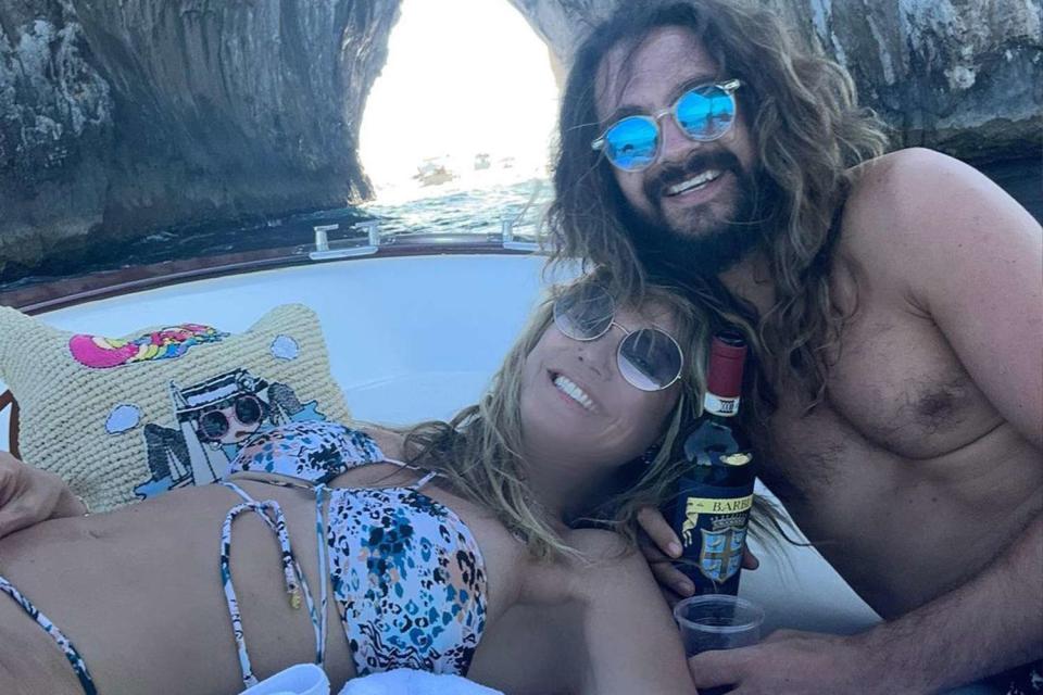 <p>Heidi Klum/Instagram</p> Heidi Klum and husband Tom Kaulitz pose for a selfie while vacationing in Italy.