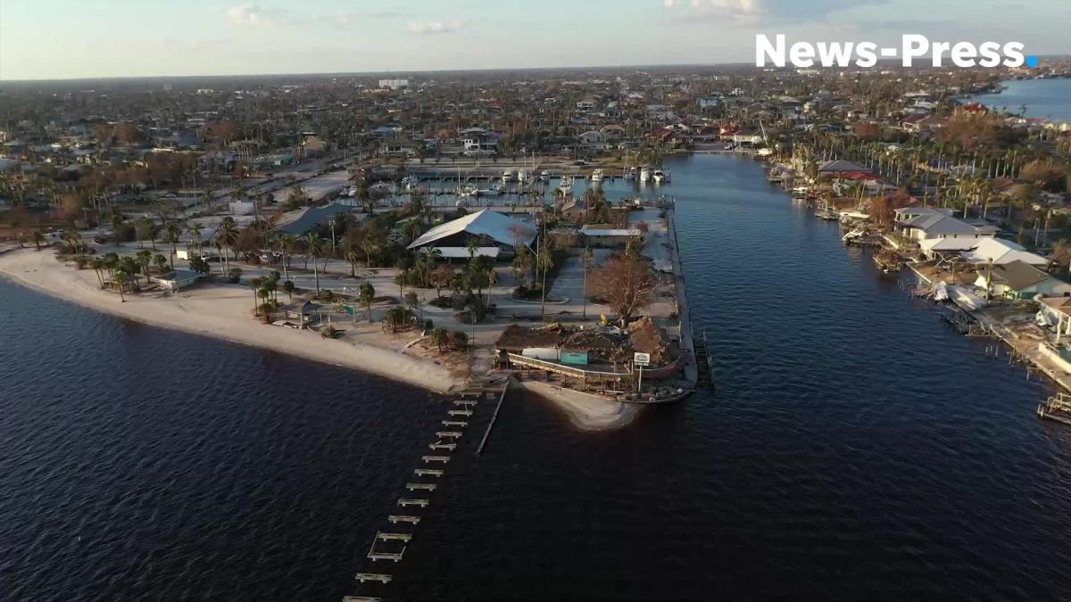 cape coral yacht club beach hurricane damage