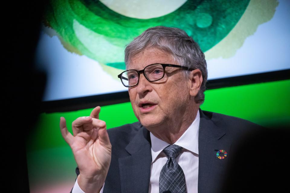 Bill Gates, co-chairman of the Bill and Melinda Gates Foundation, speaks during the Earthshot Prize Innovation Summit in New York, US, on Wednesday, Sept. 21, 2022. The first-ever Earthshot Prize Innovation Summit brings together climate leaders to showcase transformative solutions that repair and regenerate the planet.