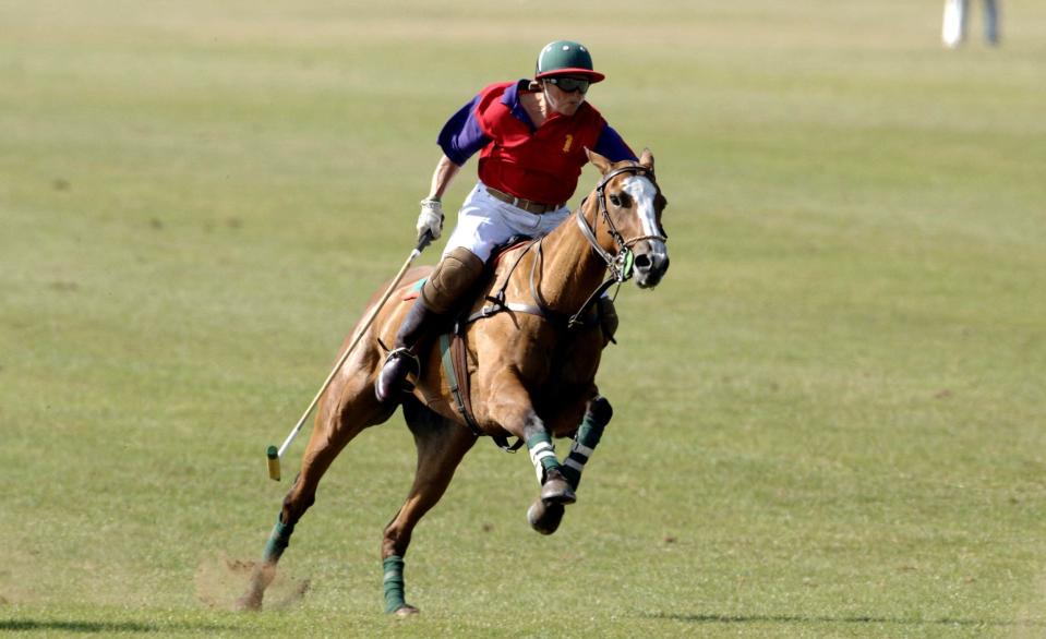 Claire Tomlinson at a Riding for the Disabled charity polo match at Beaufort Polo Club in 2005 - David Hartley/Shutterstock