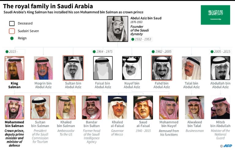 Saudi King Salman has ousted his nephew as crown prince and installed his son Mohammed bin Salman (pictured)