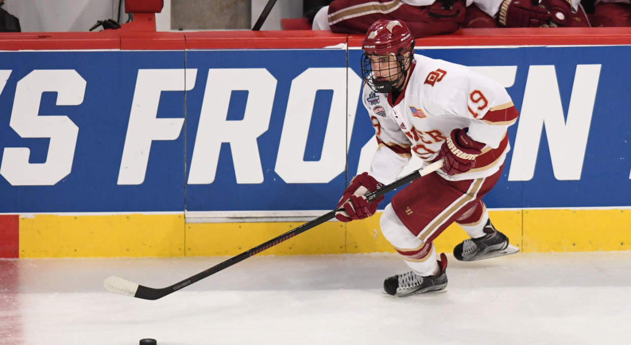 Troy Terry’s Denver Pioneers have unsurprisingly emerged as front runners early in the Division I season. (Getty)