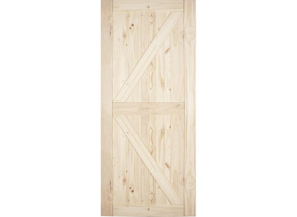 A crafted with thick barn door
