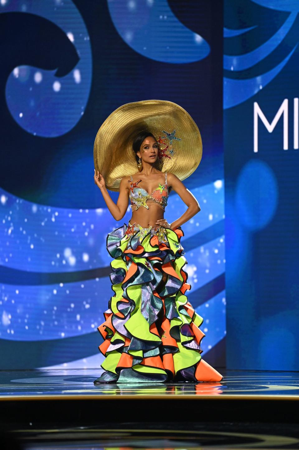 Miss Aruba in the 2023 Miss Universe Costume Contest.